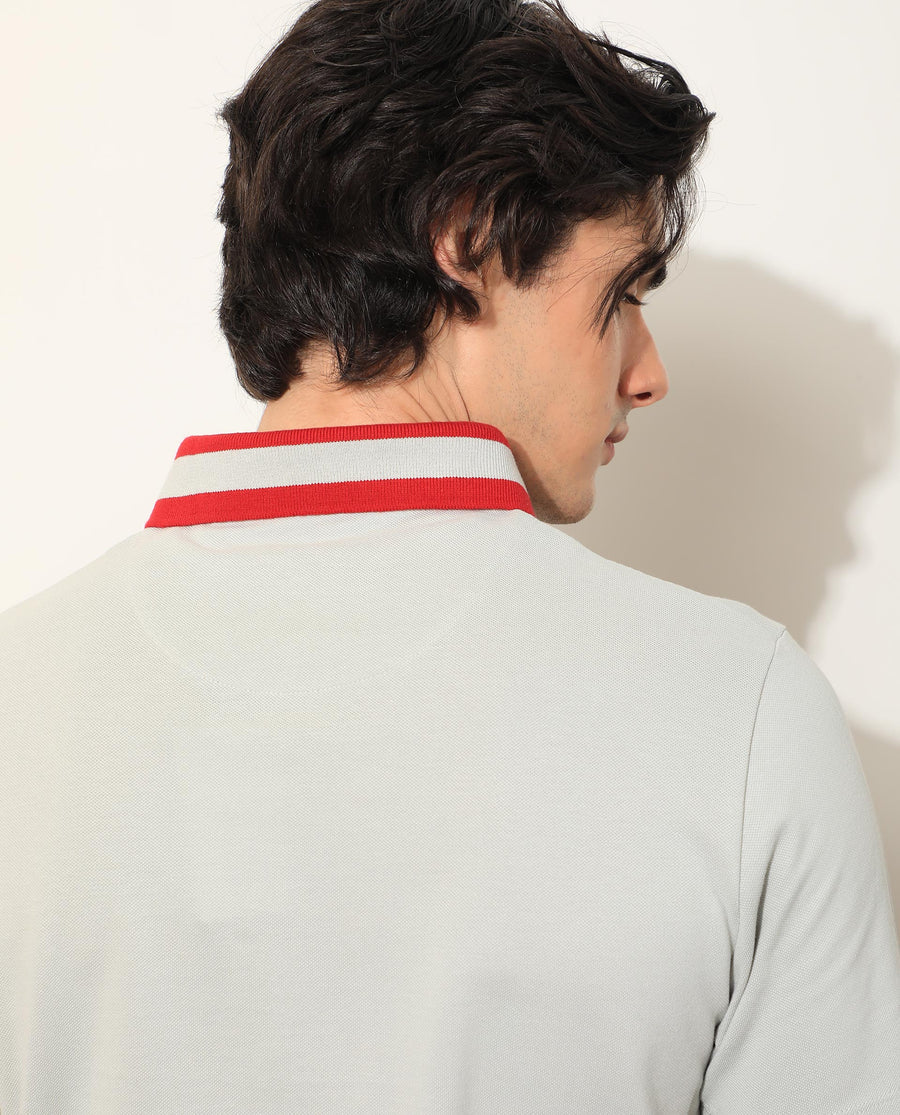 Contrast Collar Polo Shirt – Sleek Style, Everyday Comfort