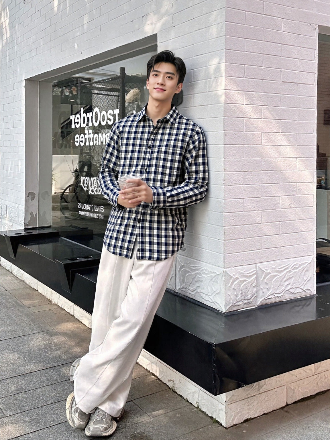 Shadow Black Checks – Cotton Broadcloth Shirt