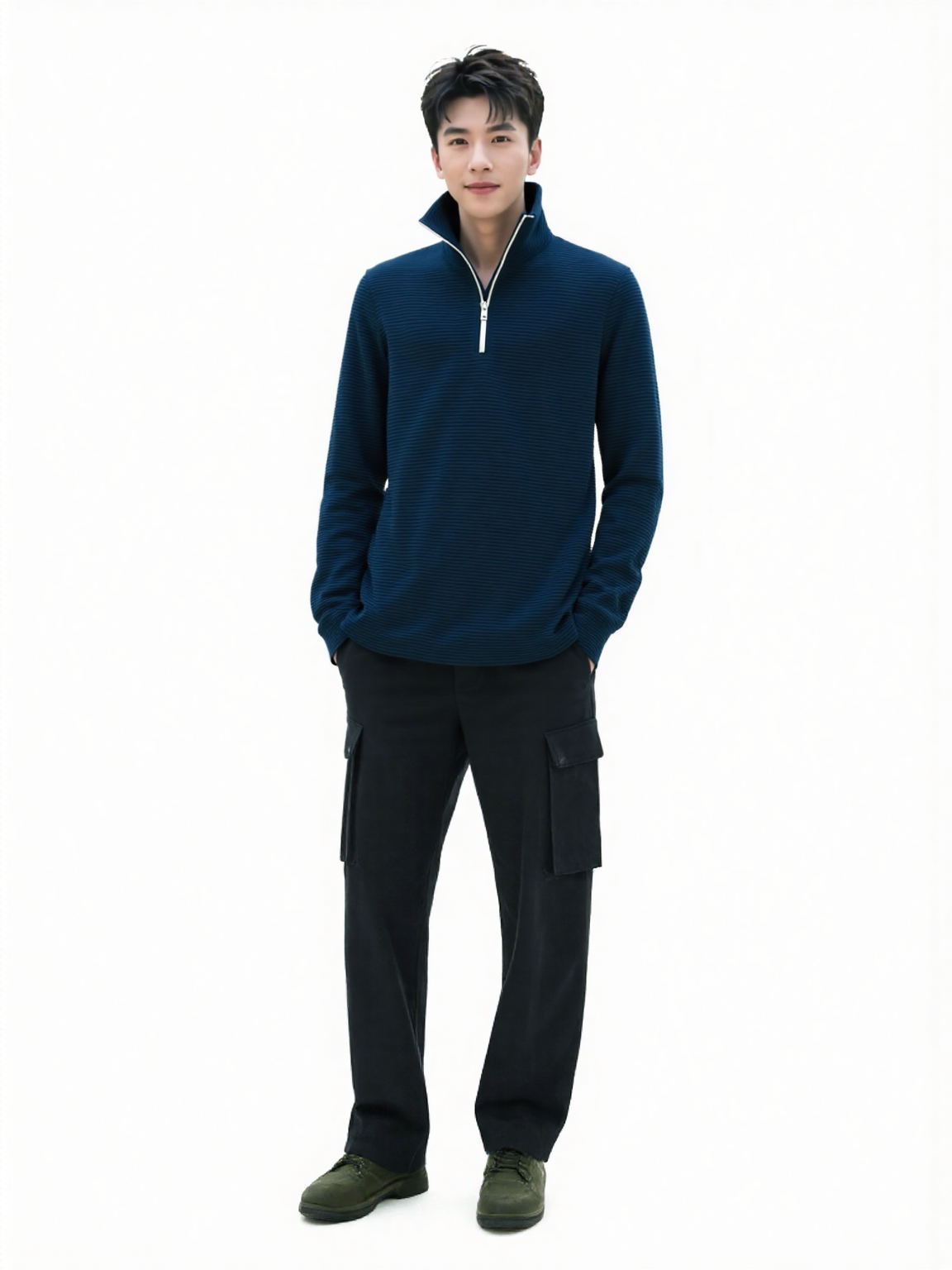 Form Knit Quarter-Zip Pullover