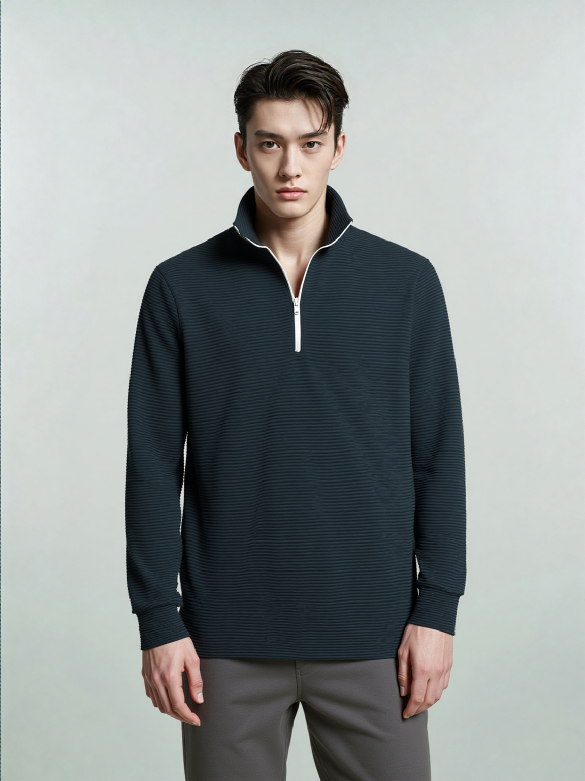 Form Knit Quarter-Zip Pullover