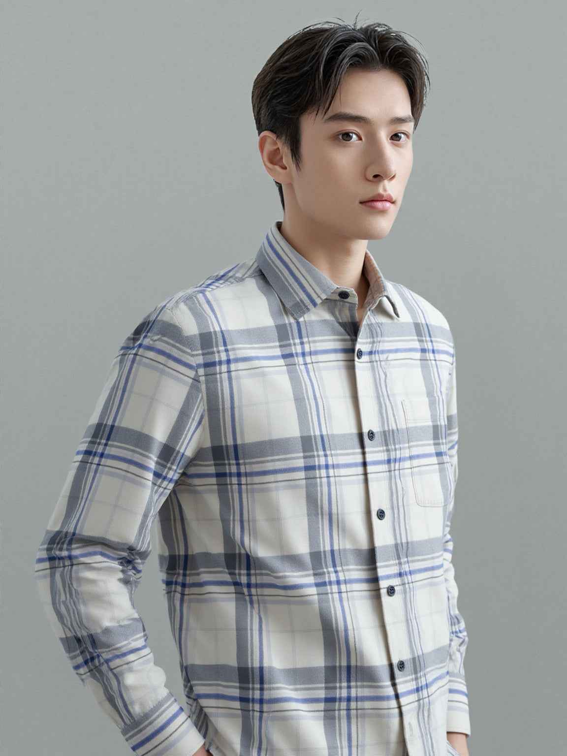 Off-White Tartan Check Shirt - Legacy Originals