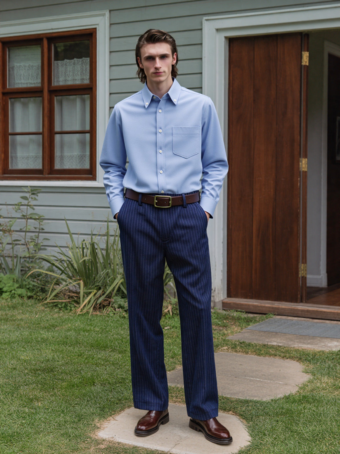 Oxford Blue Button-Down Shirt