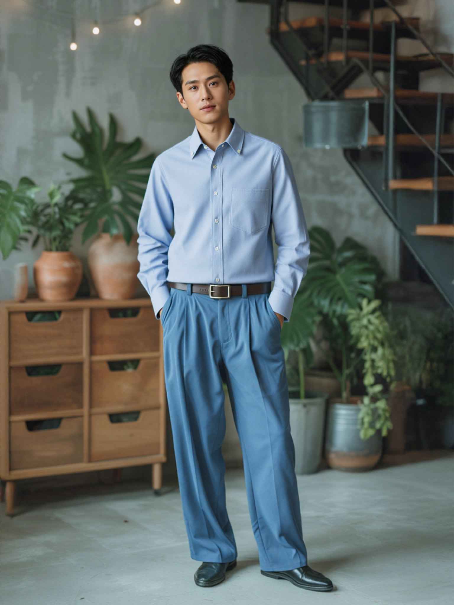 Oxford Blue Button-Down Shirt