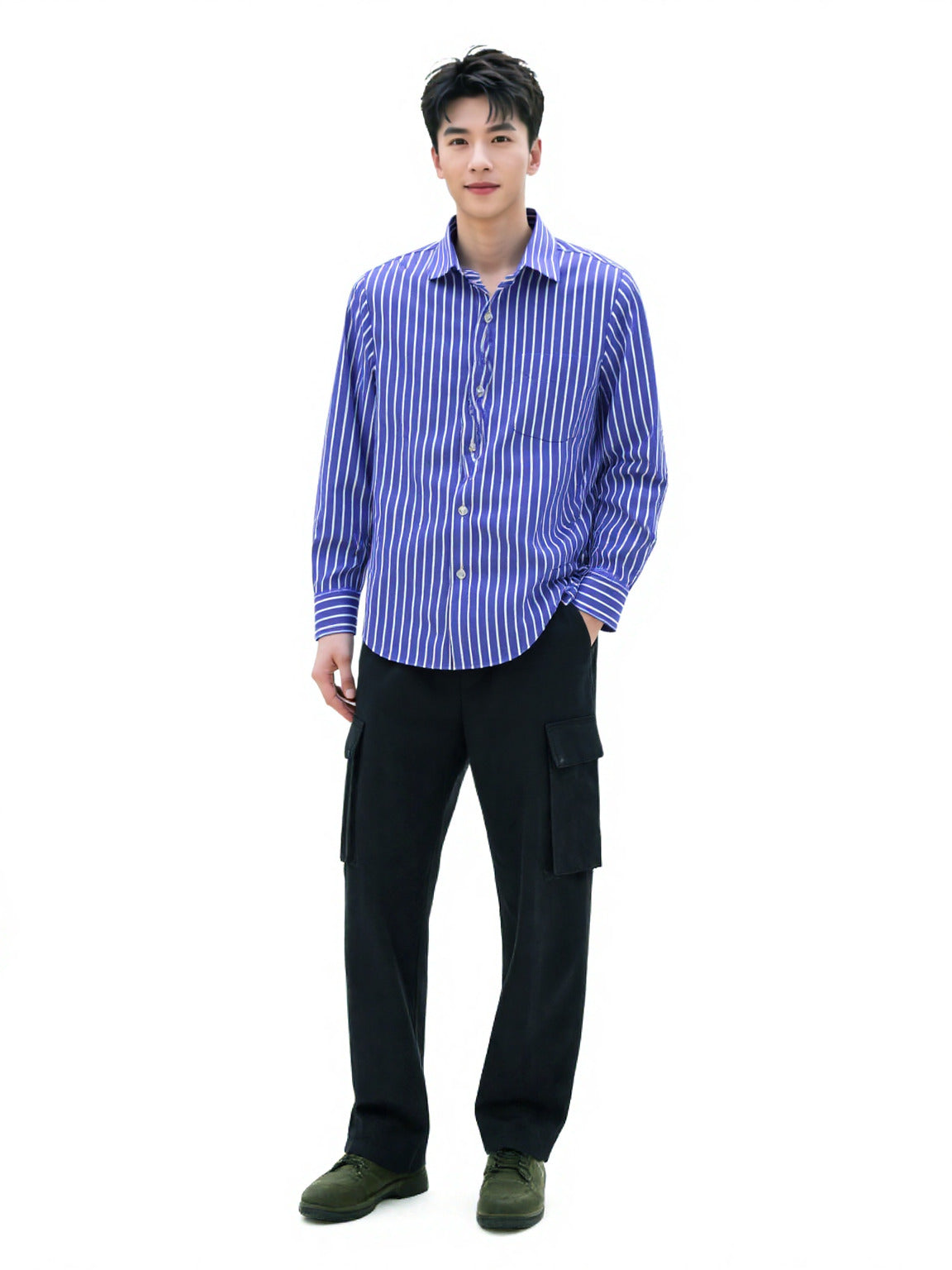 Royal Pin Cotton Twill Shirt