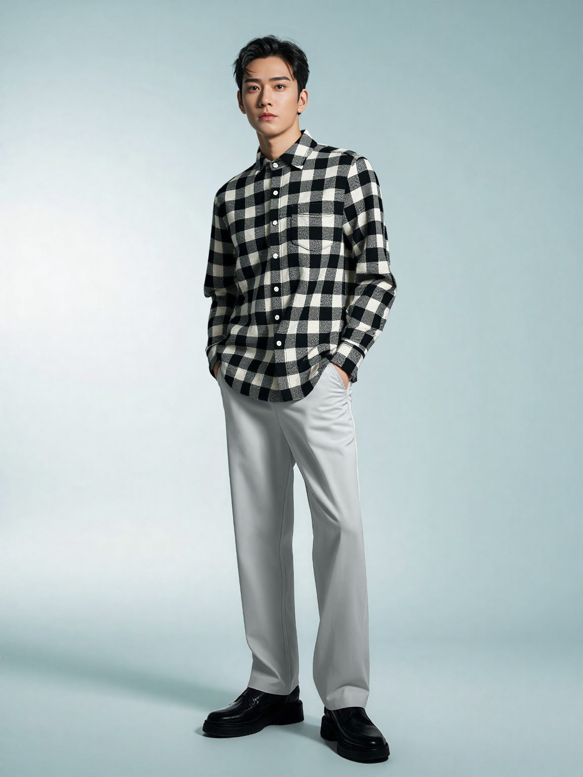 Ashwood Check – Heavyweight Brushed Cotton Flannel Shirt