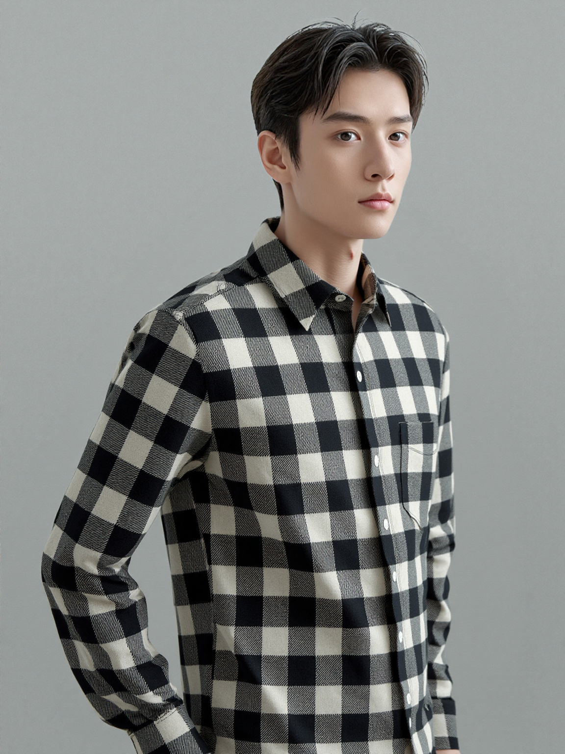 Ashwood Check – Heavyweight Brushed Cotton Flannel Shirt