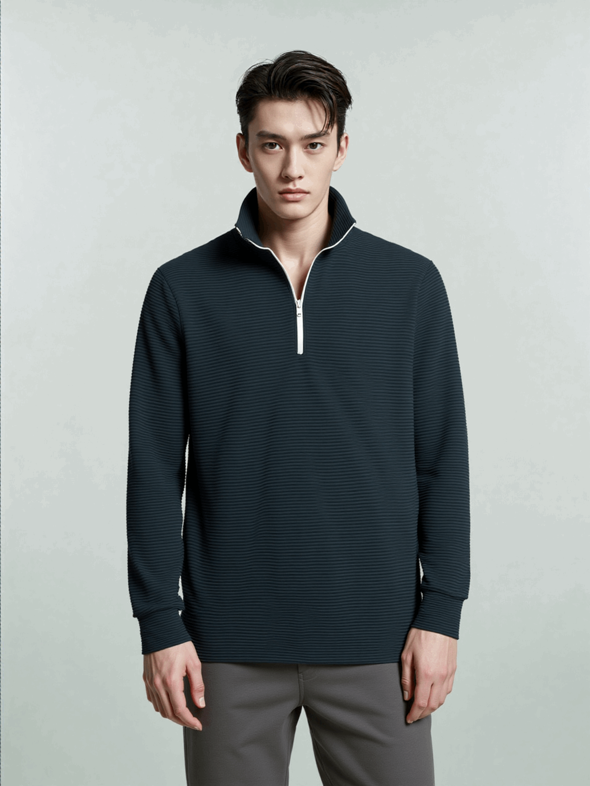 Form Knit Quarter-Zip Pullover