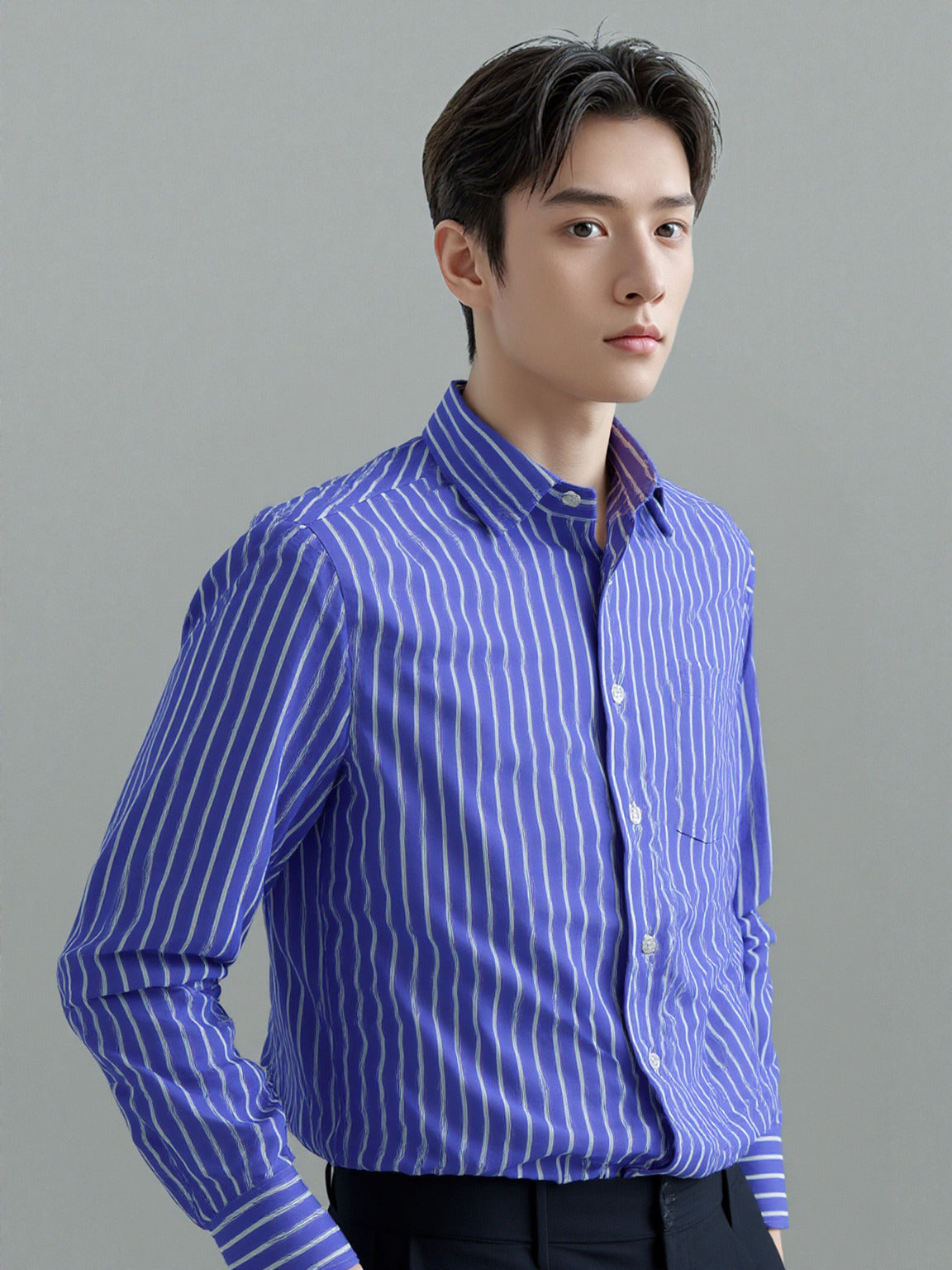 Royal Pin Cotton Twill Shirt