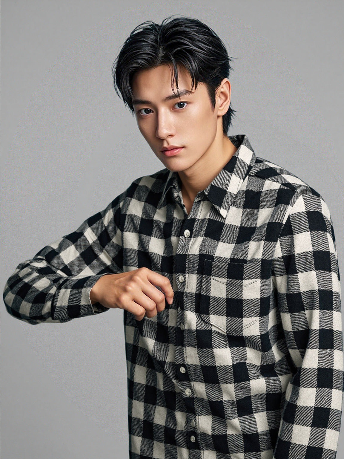 Ashwood Check – Heavyweight Brushed Cotton Flannel Shirt