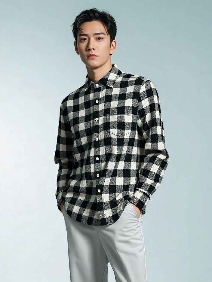 Ashwood Check – Heavyweight Brushed Cotton Flannel Shirt